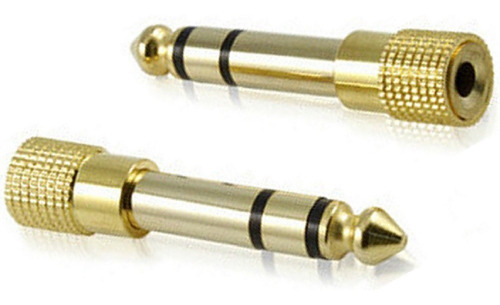 Convertidor Adaptador Jack Audio 6.5mm Macho A 3.5mm Hembra