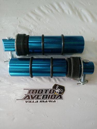 Imagen 1 de 2 de Pedalin trasero aluminio azul smash-bit Moto Avenida