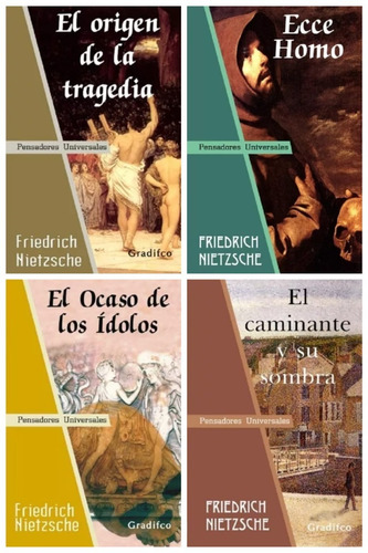 Lote X 4 Libros Filosofia - Friedrich Nietzsche