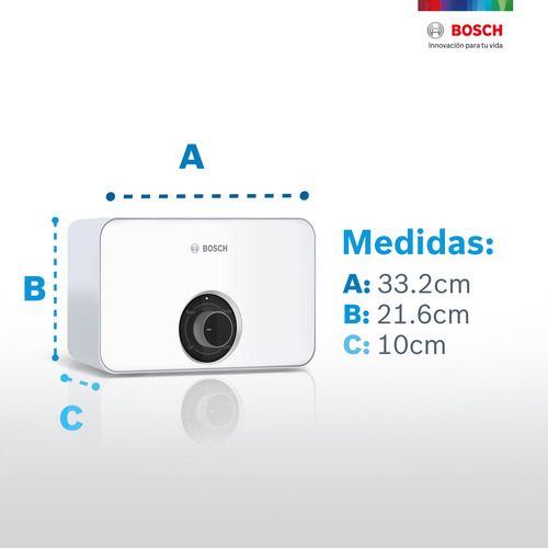 Calentador Eléctrico Bosch Tronic 3000 C 220v 12kw Color Blanco