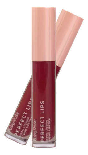 Batom Liquido Perfect Lips Hb L6200 Fearless Ruby Rose J