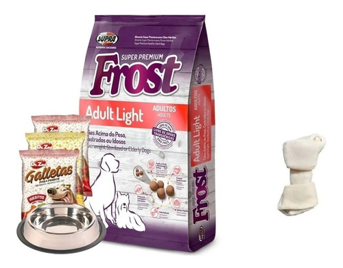 Frost Light 15k+comedero+3 Snack+3 Huesos Lonja+envio Gratis