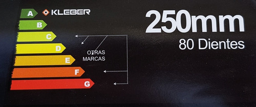 Disco Sierra Widia Corte Aluminio 80d. 10pul. 250 X 22/16mm