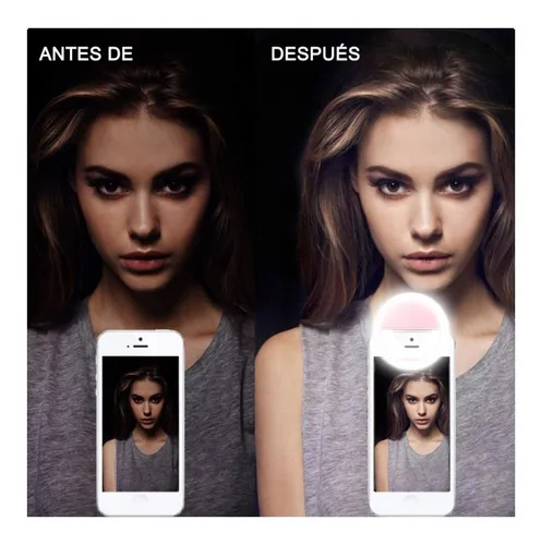 Aro de luz antes online y despues