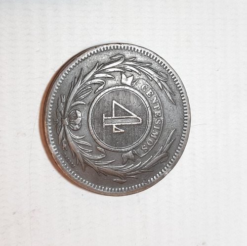 Antigua Moneda 4 Centésimos 1869 Uruguay Ro 1803