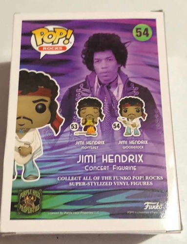 Funko Pop Jimi Hendrix 54 Consulte