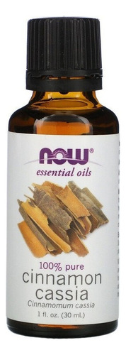 Now Foods Aceite Esencial De Canela China 30 ml / Cinnamon Cassia Oil 30 ml