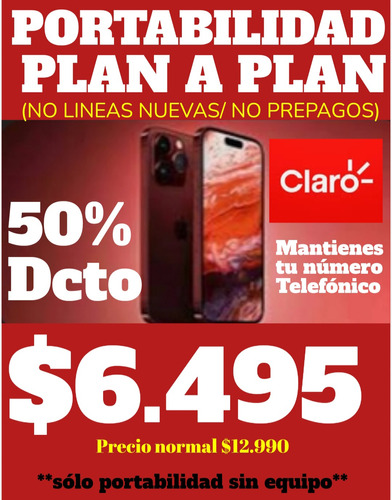 Portabilidad Plan A Plan Claro 