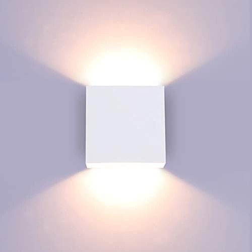 Lightess Modern Wall Sconce Regulable 10w Cableado, Up Down 