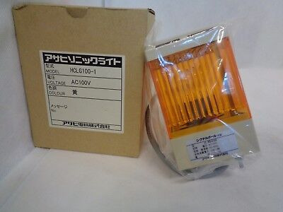 New Hitachi Seiki Hclg100-1 Cnc Call Light Ac100v Amber Vvz