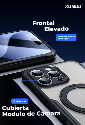 Case Funda Para iPhone 16 Pro Max Con Soporte Magsafe Xundd