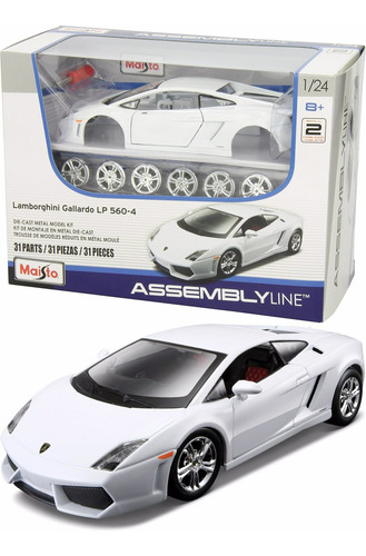 Maisto Assembly Line Lamborghini Gallardo Lp 560-4 -nuevo Blanco (Usado)
