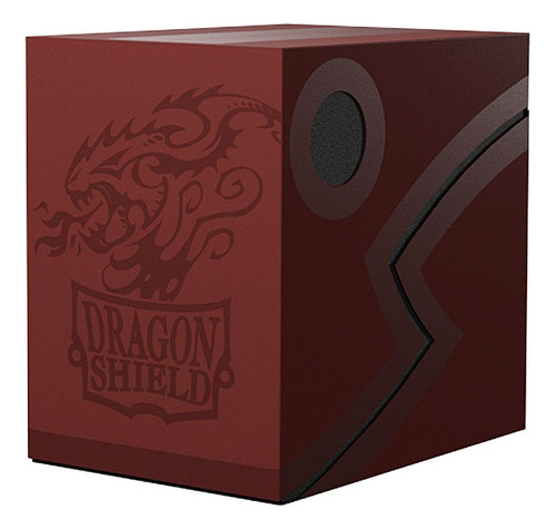 Deck Box Double Shell Dragon Shield Rojo Y Negro