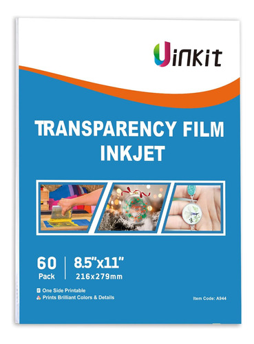 60 Hojas De Película De Transparencia Imprimible, Hoja...