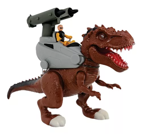 Dinossauro de Brinquedo Tiranossauro Rex - Emite Som e Luz com