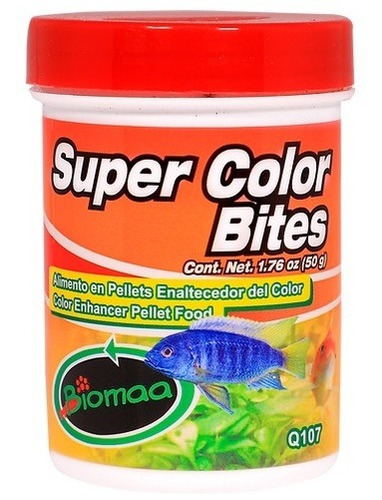 Alimento para el color de los peces Super Color Bites 50g