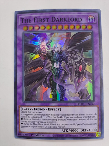 The First Darklord Rotd-en040 Super Rare Yugioh 