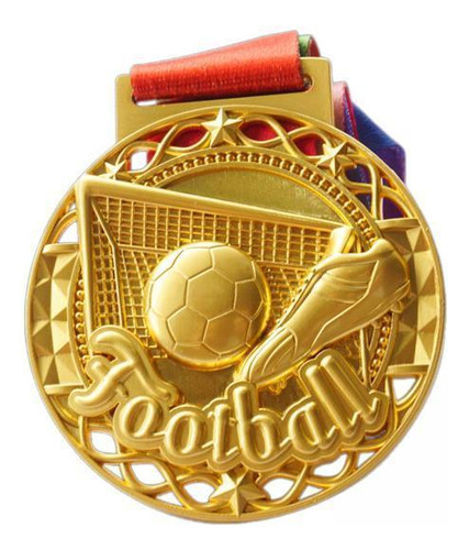 2 Medallas De Fútbol Trofeos De Participación Del Equipo