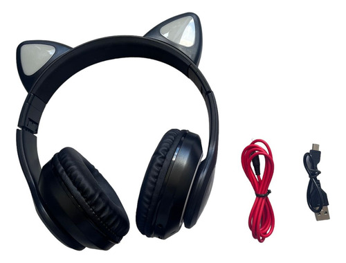 Auriculares Inalámbricos Con Bluetooth Led, Oreja De Gato