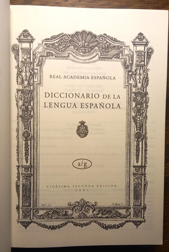 Diccionario De La Lengua Española Real Acad Esp 22ed Espasa (Usado)