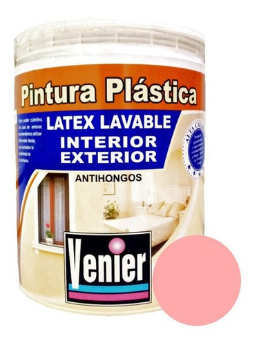 Latex Plastica Int/ext Rosa Venier 4 Lt Solo Envio