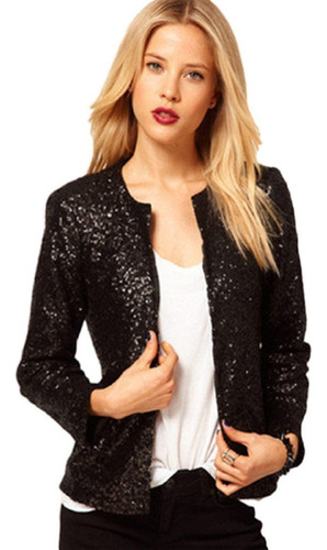 Blazer De Fiesta Con Lentejuelas Brillantes For Mujer