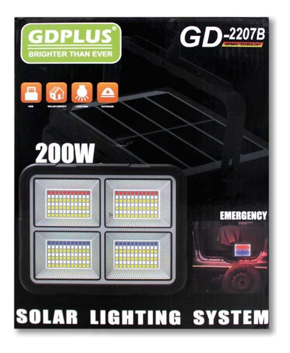 Panel De Luz Solar - Gd-2207b
