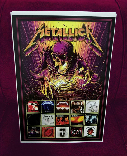 Poster Metallica Master Vinil Justice Lightning Kill Load Lp