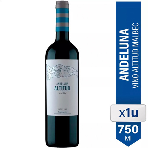Vino Andeluna Altitud Malbec 750ml Tinto Botella 01almacen 