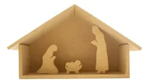 Comprar Pack Pesebre: Casita 18,5cmx12cmx10cm +  3 Figuras Navidad