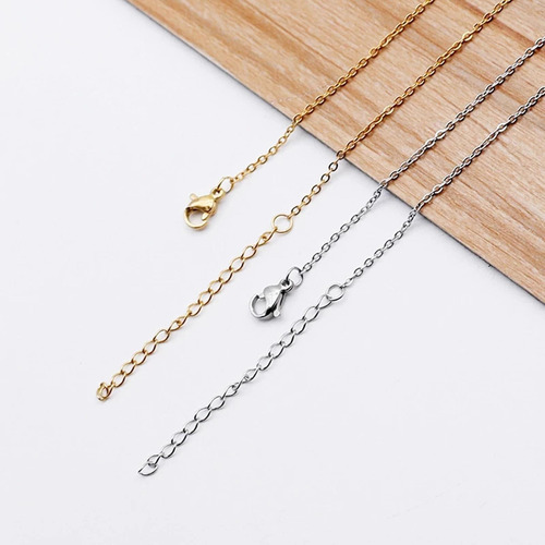 D 2 Uds 10m/rollo Cadena De Eslabones Collar Colgante Diy