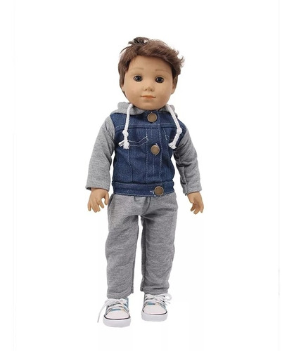 Ropita De Muñeca Conjunto De Varón Muñecos Campera Jean