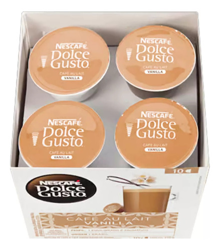 Capsulas Dolce Gusto Nescafé Au Lait Vanilla Delicioso Aroma