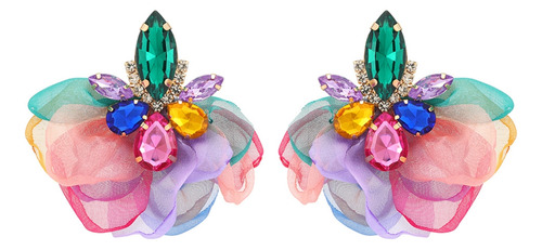 (c) Pendientes Con Forma De Flor Pendientes Florales De Chif