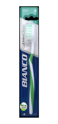 Escova De Dente Clean Action Bianco Macia Dental Anatômico