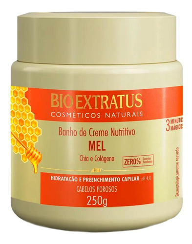 Kit Mel Nutritivo Bio Extratus Cabelos 250ml 3itens