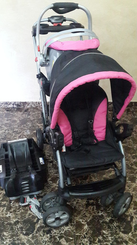 Remato Coche Doble Baby Trend Con Porta Bebe