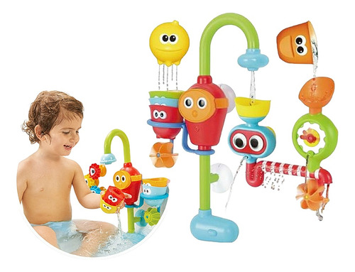 Estación Ducha Bebe Chorritos Agua Bañera Baby Chorritos Toy