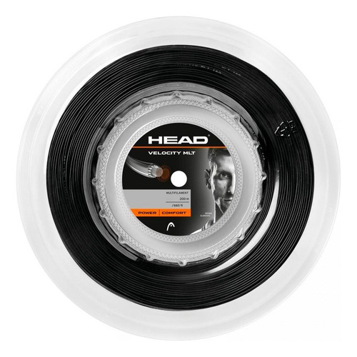 Corda Head Velocity Mlt 17 Multifilamento Preta-rolo 200m