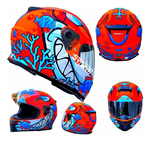 Casco Jet Para Moto Shark Citycruiser Dual Rojo/ Gris