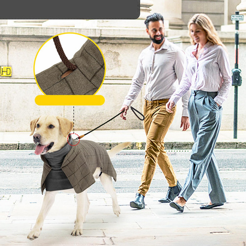 Traje De Abrigo Para Perros Con Orificio Para Arnés Para Xl