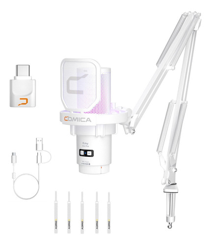 Comica Uni Pro(a) Um Microfone Usb Sem Fio Cardioide Rgb