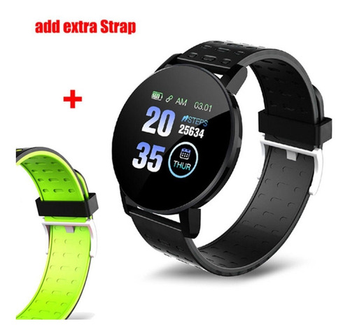 119 Plus Round Smartwatch Relojes Digitales Reloj De Pulsera