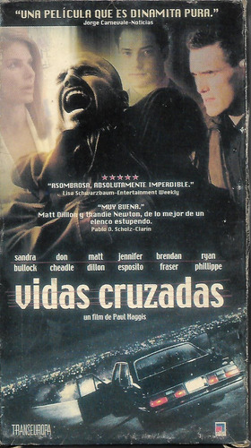 Vidas Cruzadas Vhs Crash Sandra Bullock Matt Dillon