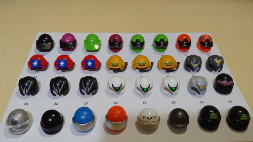 Playmobil Capacetes - Cada Unidade (Usado)