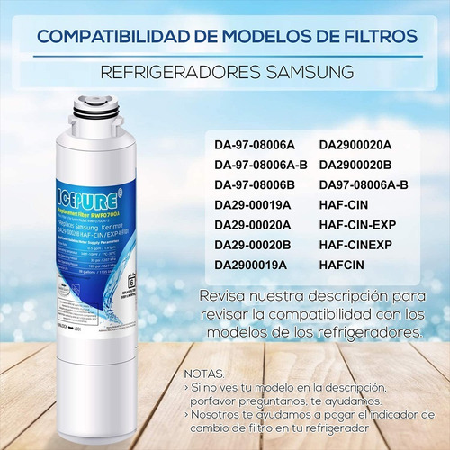 Samsung Da29-00020b Refrigerador Filtro De Agua Compatible Para Samsung Da29-... 