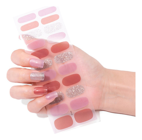 (zh0258) Pegatinas De Gel Para Uñas, Requiere Lámpara Uv/led