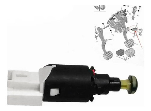 Sensor De Luz De Freno Crystally-car 9643478880 Para 307 206