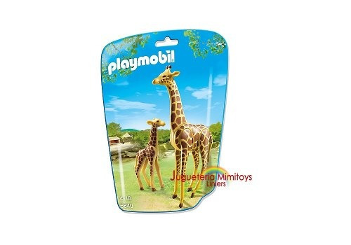 Jirafa Con Cria Linea Zoo Intek Playmobil 6640