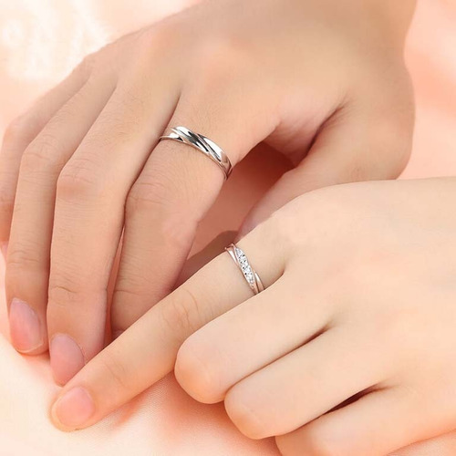 Imagen 6 de 7 de Anillos De Parejas Plata 925 Para Mujeres Y Hombres